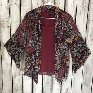 2-in-1 Jacket/Blouse by Sara Michelle Sz M